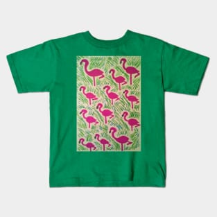 Tropical Flamingos Kids T-Shirt